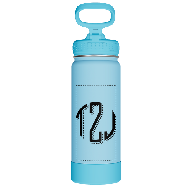 Actives Kids Glow In The Dark Water Bottle With Straw Lid - customized