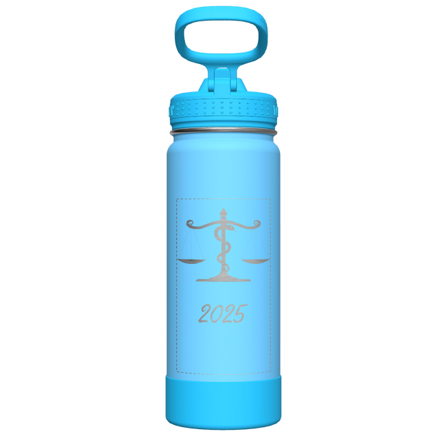 Actives Kids Glow In The Dark Water Bottle With Straw Lid - customized