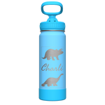 Actives Kids Glow In The Dark Water Bottle With Straw Lid - customized