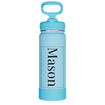 Actives Kids Glow In The Dark Water Bottle With Straw Lid - customized