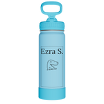 Actives Kids Glow In The Dark Water Bottle With Straw Lid - customized