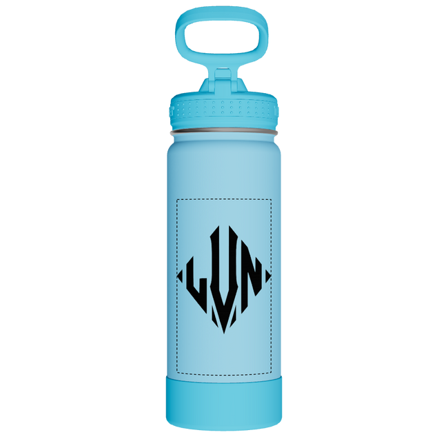 Actives Kids Glow In The Dark Water Bottle With Straw Lid - customized