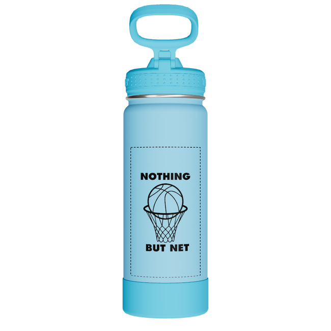 Actives Kids Glow In The Dark Water Bottle With Straw Lid - customized