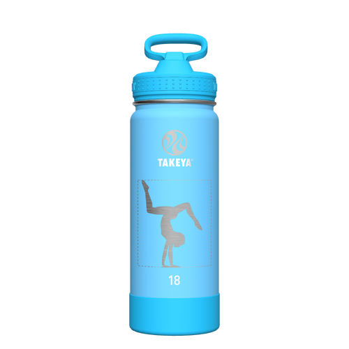 Actives Kids Glow In The Dark Water Bottle With Straw Lid - customized