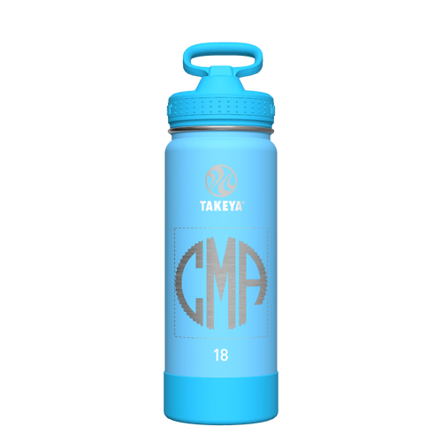 Actives Kids Glow In The Dark Water Bottle With Straw Lid - customized