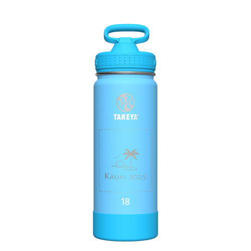 Actives Kids Glow In The Dark Water Bottle With Straw Lid - customized