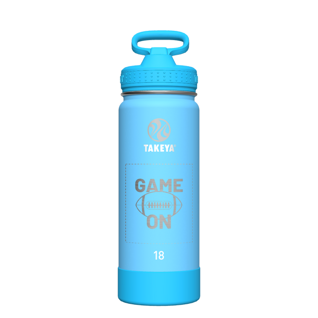 Actives Kids Glow In The Dark Water Bottle With Straw Lid - customized