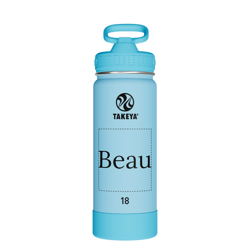 Actives Kids Glow In The Dark Water Bottle With Straw Lid - customized