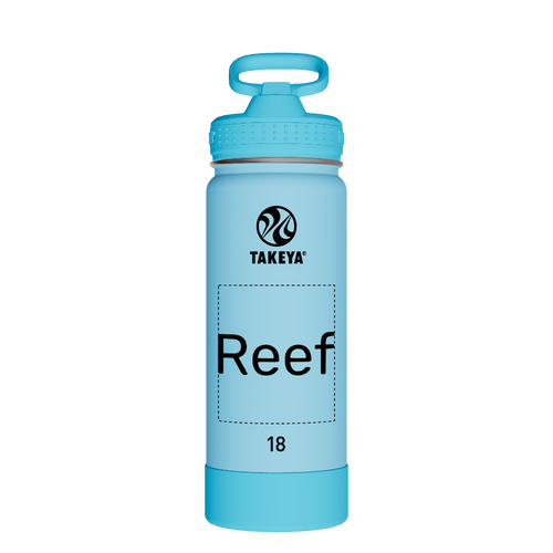 Actives Kids Glow In The Dark Water Bottle With Straw Lid - customized