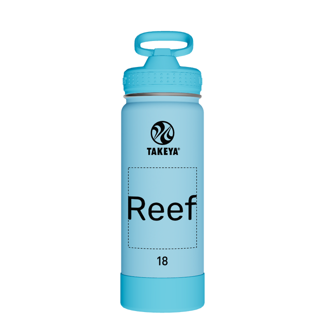 Actives Kids Glow In The Dark Water Bottle With Straw Lid - customized