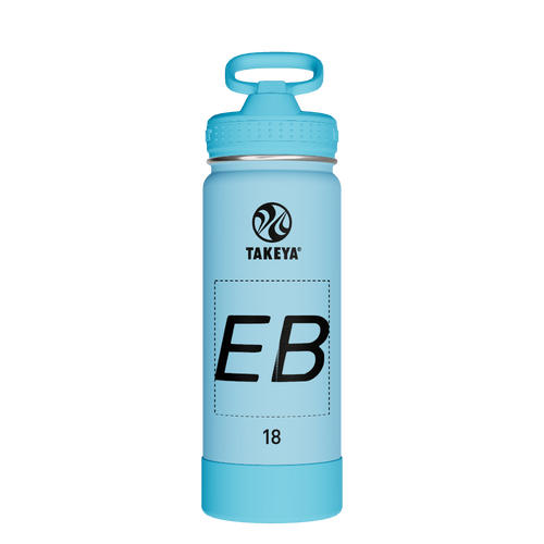Actives Kids Glow In The Dark Water Bottle With Straw Lid - customized