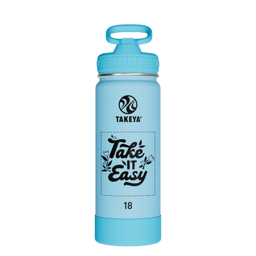 Actives Kids Glow In The Dark Water Bottle With Straw Lid - customized