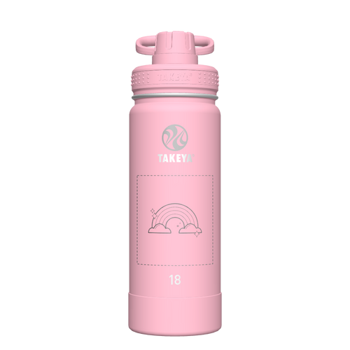 Actives Water Bottle With Spout Lid - customized
