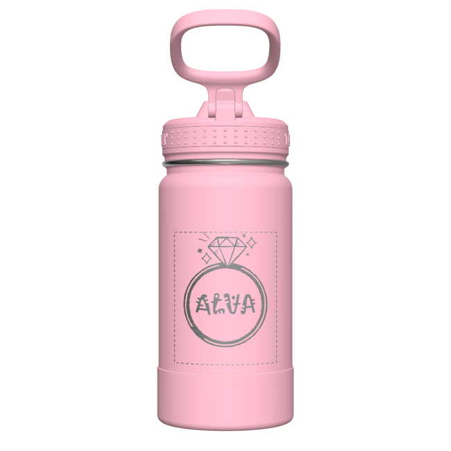 Actives Kids Water Bottle With Straw Lid - customized