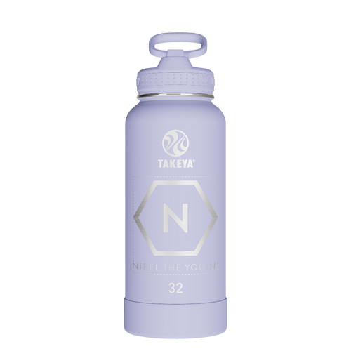 Actives Water Bottle With Straw Lid - customized