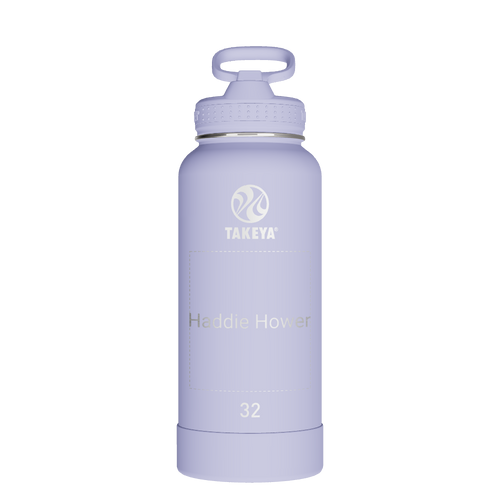 Actives Water Bottle With Straw Lid - customized