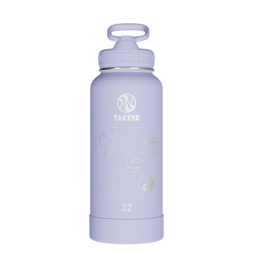 Actives Water Bottle With Straw Lid - customized