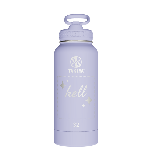 Actives Water Bottle With Straw Lid - customized