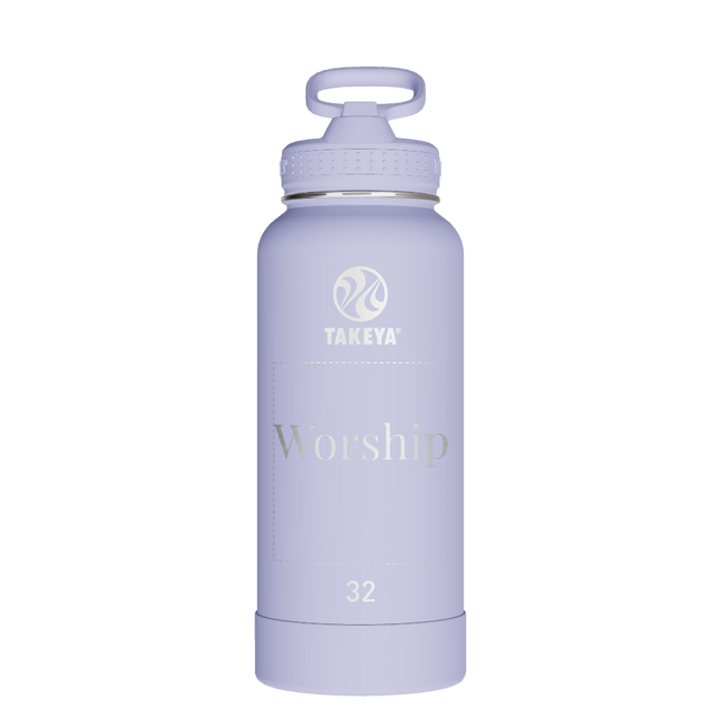 Actives Water Bottle With Straw Lid - customized