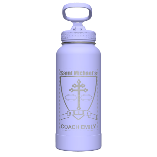 Actives Water Bottle With Straw Lid - customized
