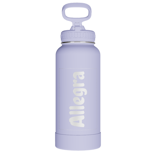 Actives Water Bottle With Straw Lid - customized