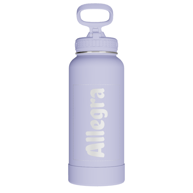 Actives Water Bottle With Straw Lid - customized