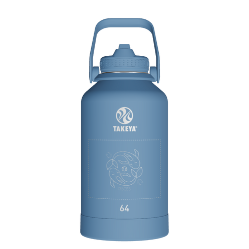 Actives Water Bottle With Straw Lid - customized