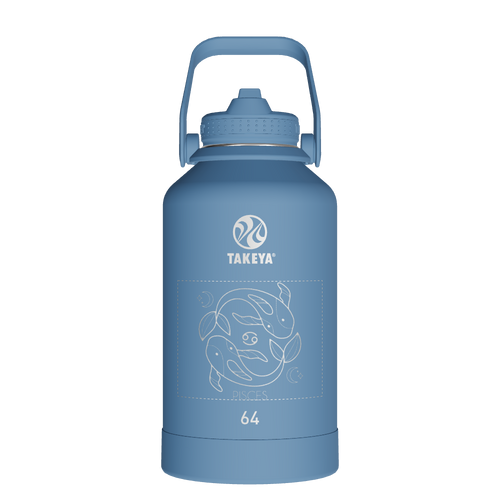 Actives Water Bottle With Straw Lid - customized