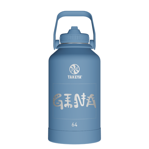 Actives Water Bottle With Straw Lid - customized