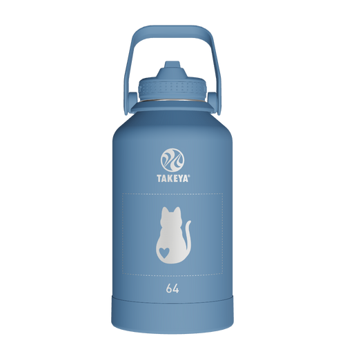 Actives Water Bottle With Straw Lid - customized