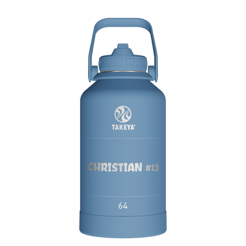 Actives Water Bottle With Straw Lid - customized