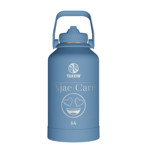 Actives Water Bottle With Straw Lid - customized