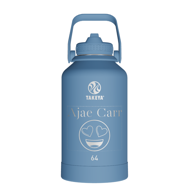 Actives Water Bottle With Straw Lid - customized