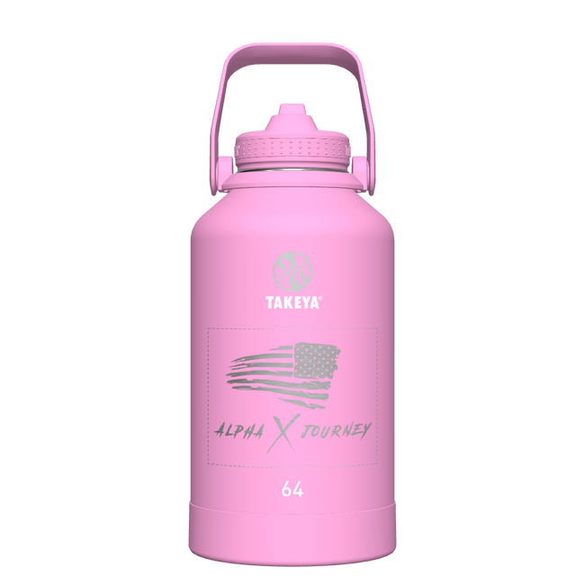 Actives Water Bottle With Straw Lid - customized