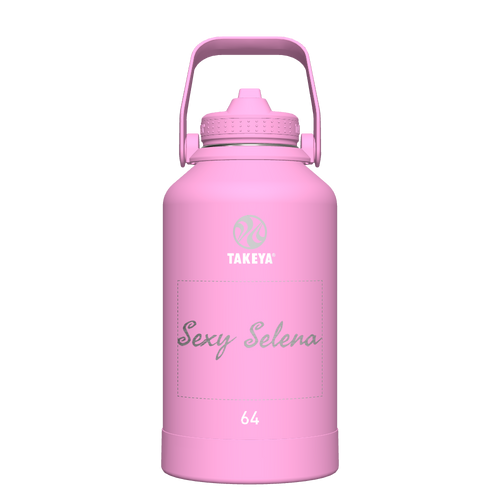 Actives Water Bottle With Straw Lid - customized