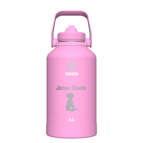 Actives Water Bottle With Straw Lid - customized
