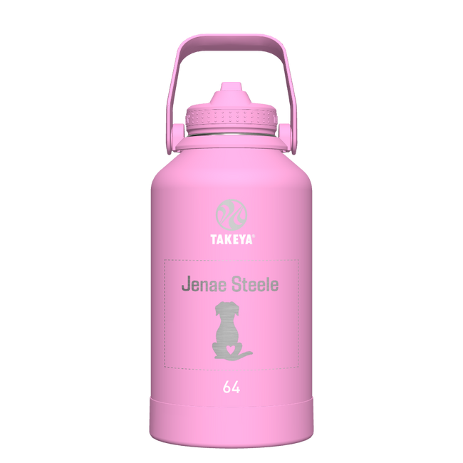 Actives Water Bottle With Straw Lid - customized