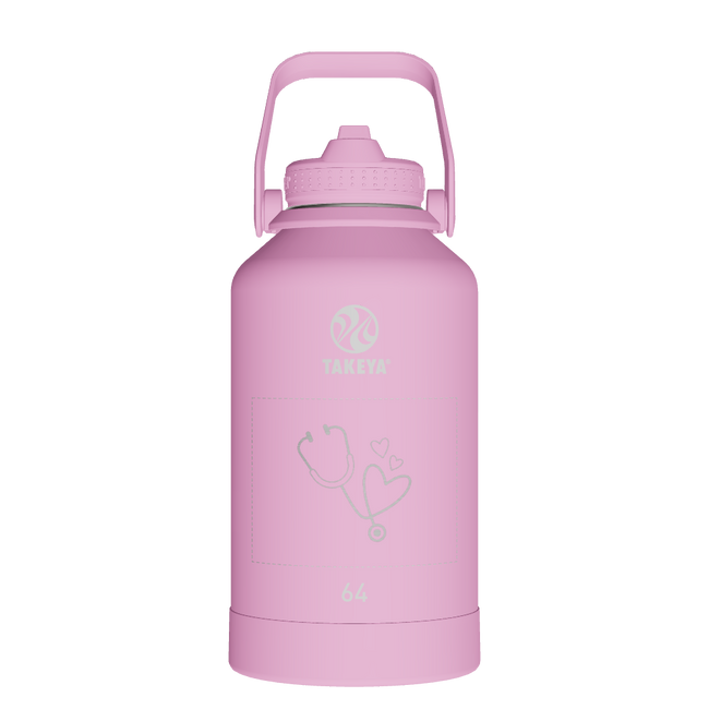 Actives Water Bottle With Straw Lid - customized
