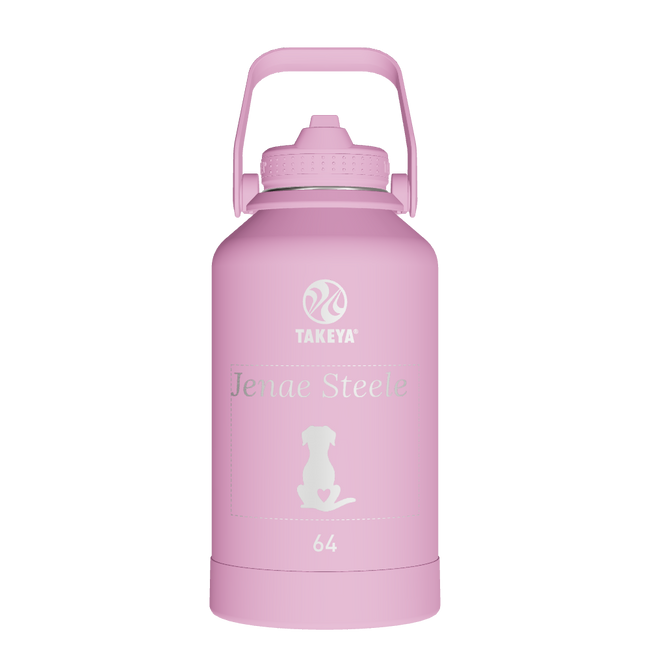 Actives Water Bottle With Straw Lid - customized