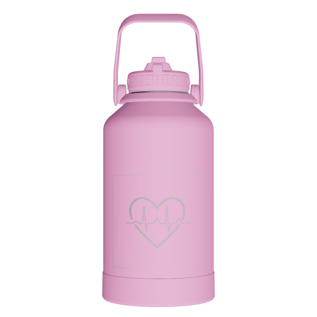Actives Water Bottle With Straw Lid - customized