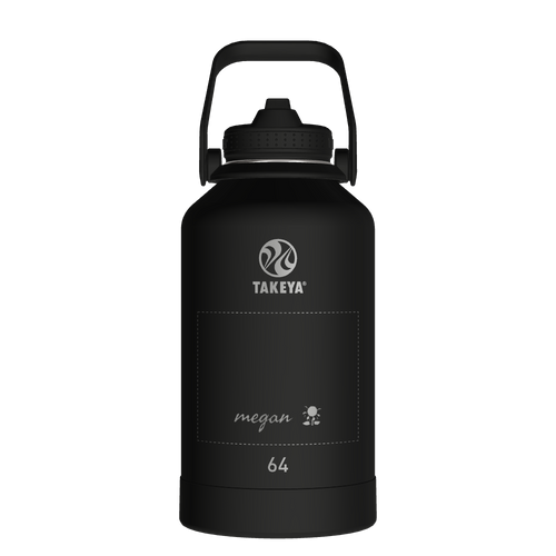 Actives Water Bottle With Straw Lid - customized