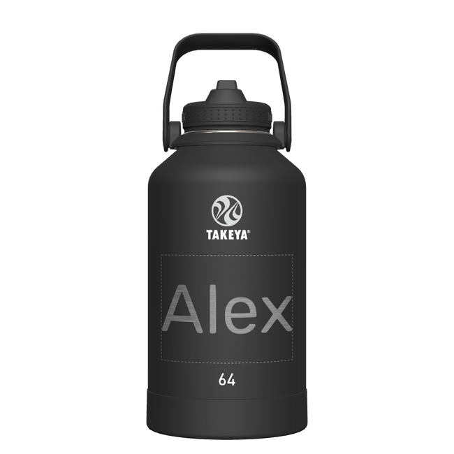 Actives Water Bottle With Straw Lid - customized