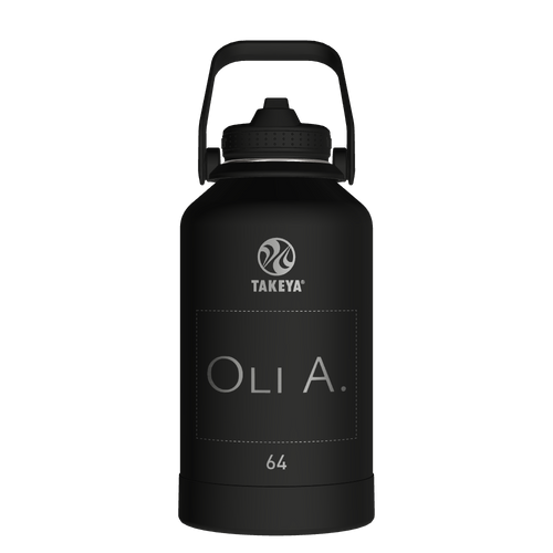 Actives Water Bottle With Straw Lid - customized
