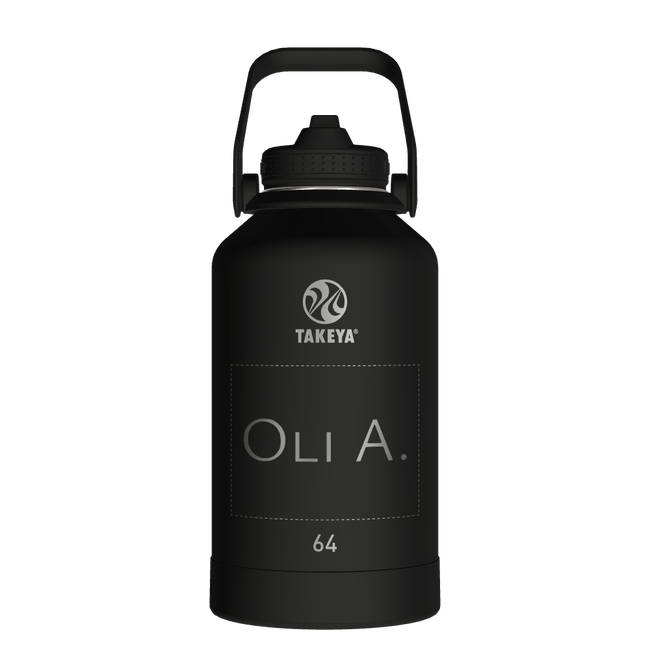 Actives Water Bottle With Straw Lid - customized