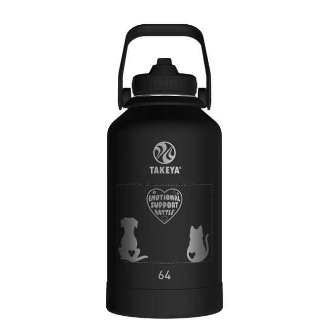 Actives Water Bottle With Straw Lid - customized