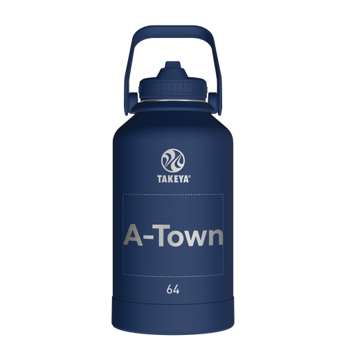 Actives Water Bottle With Straw Lid - customized