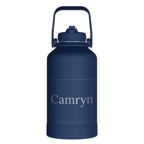 Actives Water Bottle With Straw Lid - customized