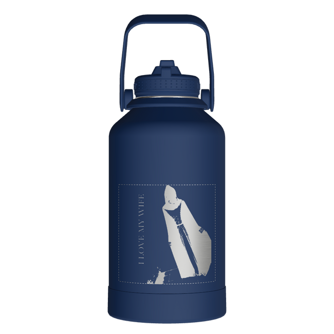 Actives Water Bottle With Straw Lid - customized