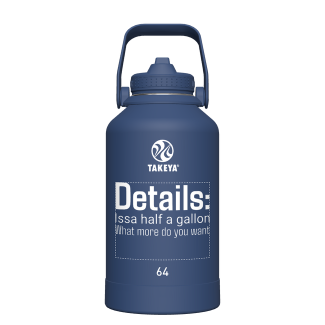 Actives Water Bottle With Straw Lid - customized
