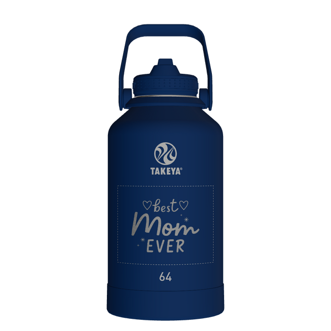 Actives Water Bottle With Straw Lid - customized